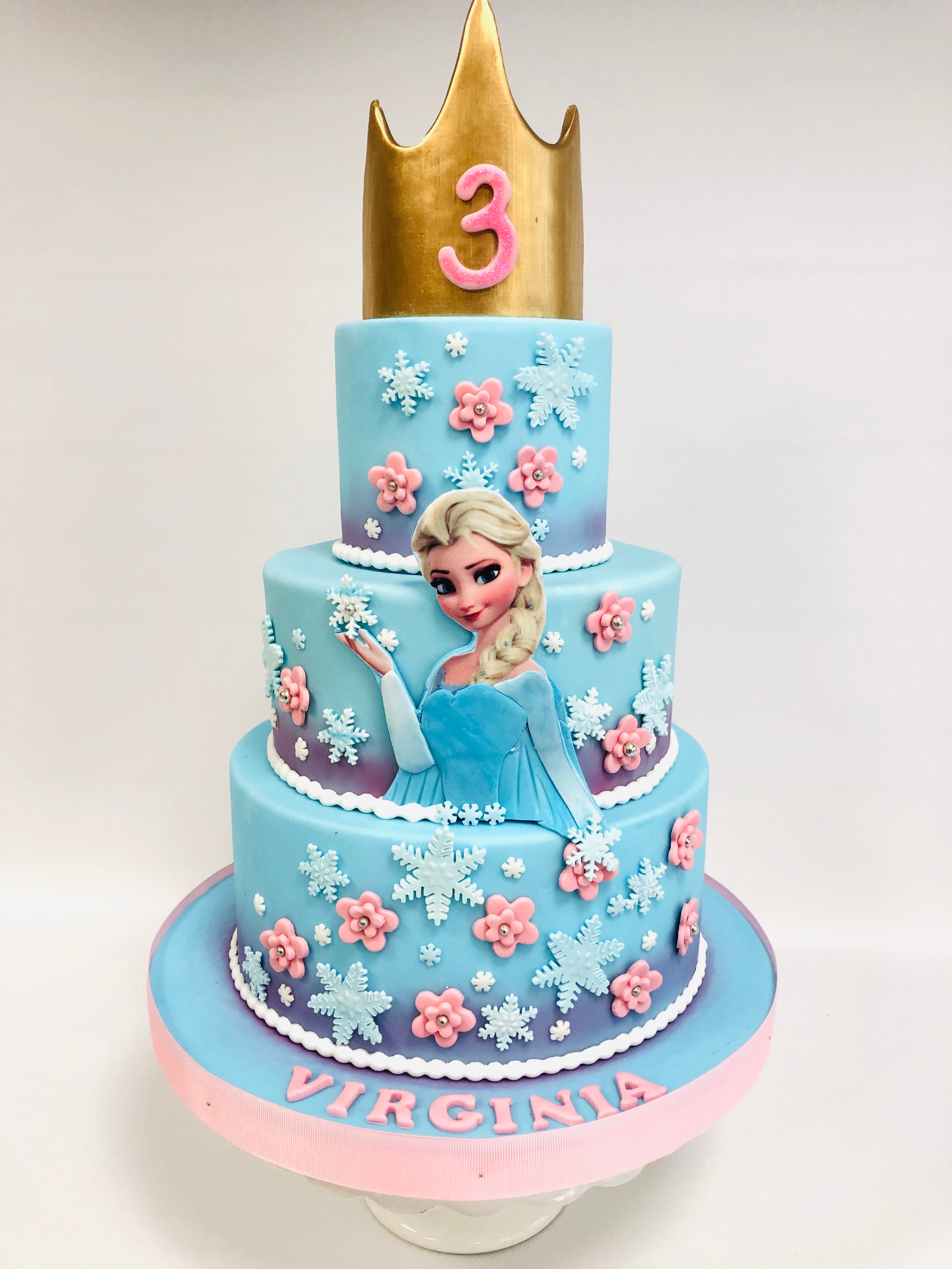 Kit decorazione torta Elsa da Frozen II - 3 unità per 11,50 €